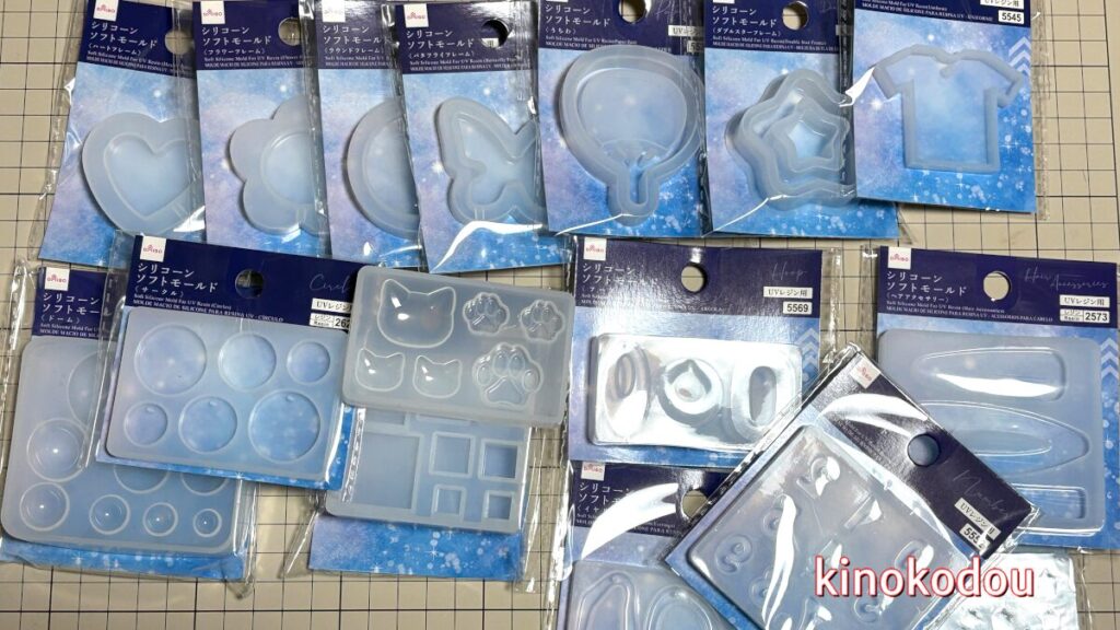ダイソー UVレジン用シリコーンソフトモールドの写真